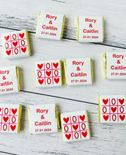 Load image into Gallery viewer, Hearts and Crosses Wedding Mini Chocolates
