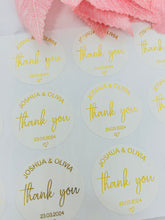 Load image into Gallery viewer, Wedding Stickers Foil - Thank You 2
