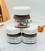 Load image into Gallery viewer, Personalised Mini Nutella Jars - Birthday
