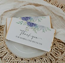 Load image into Gallery viewer, Blue Flowers Wedding Chocolate Bars

