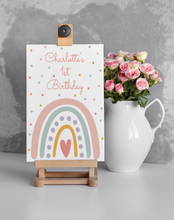 Load image into Gallery viewer, Boho Rainbow Birthday Welcome Sign
