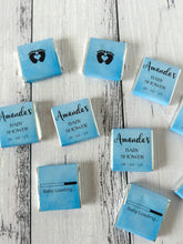 Load image into Gallery viewer, Blue Watercolour Baby Shower Mini Chocolates
