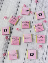 Load image into Gallery viewer, Pink Watercolour Baby Shower Mini Chocolates
