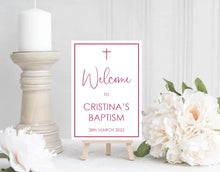 Load image into Gallery viewer, Baptism Welcome Sign Print-AnaJosie Designs
