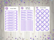 Load image into Gallery viewer, Name Labels - Purple Snowflake Set-Name Label Stickers-AnaJosie Designs
