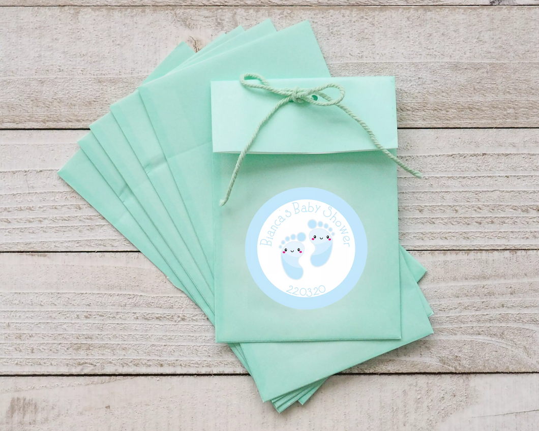 Blue Baby Shower Stickers-Baby Shower Stickers-AnaJosie Designs