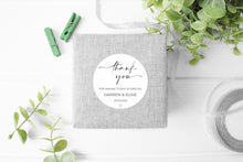 Load image into Gallery viewer, Minimalist Thank You Wedding Favour Stickers

