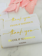 Load image into Gallery viewer, Wedding Chocolate Wrappers - Foil Thank You
