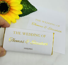 Load image into Gallery viewer, Wedding Chocolate Wrappers - Foil Wedding Of
