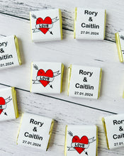 Load image into Gallery viewer, Love Heart Wedding Mini Chocolates
