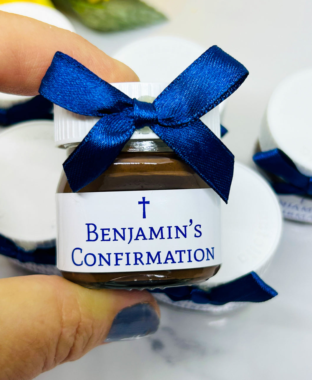 Personalised Mini Nutella Jars - Religious Celebration