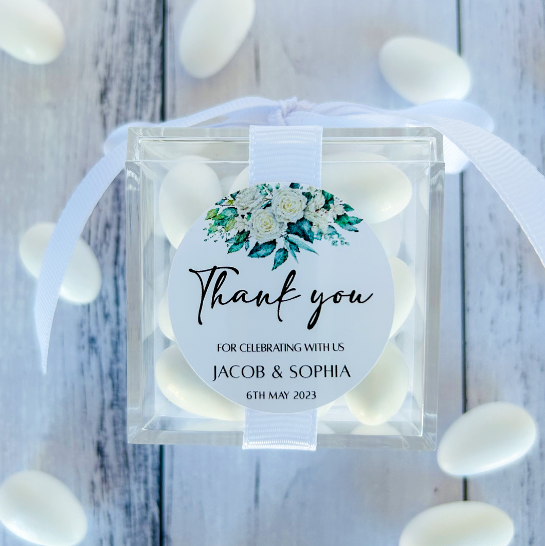Sugared Almond Cube Wedding Favours