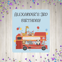 Load image into Gallery viewer, Jungle Animals Birthday Party Pop Top Stickers
