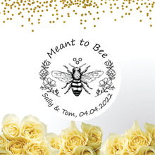 Load image into Gallery viewer, Meant to Bee Wedding Favour Stickers
