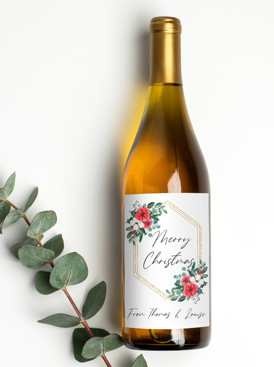 Christmas Wine Labels - Merry Christmas