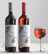 Load image into Gallery viewer, Christmas Wine Labels - Merry Christmas
