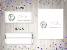 Load image into Gallery viewer, Personalised Christmas Decoration Chocolate Bar Wrapper Sticker
