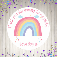 Load image into Gallery viewer, Rainbow Birthday Party Stickers
