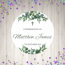 Load image into Gallery viewer, Boys Confirmation Stickers - Eucalyptus Leaves

