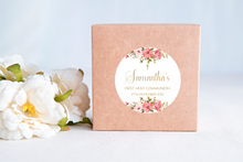 Load image into Gallery viewer, Girls First Holy Communion Stickers - Pink Florals
