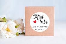 Load image into Gallery viewer, Mint to Be Wedding Favour Stickers
