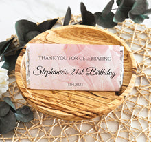 Load image into Gallery viewer, Pink Watercolour Birthday Chocolate Bar
