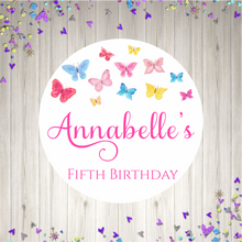 Load image into Gallery viewer, Butterflies Birthday Stickers

