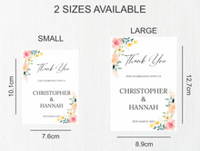 Load image into Gallery viewer, Pink Florals Bottle Wedding Labels

