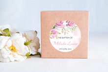 Load image into Gallery viewer, Girls Baptism Stickers - Pink Roses
