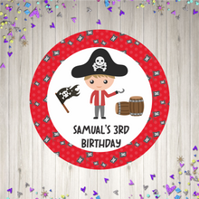 Load image into Gallery viewer, Pirate Birthday Party Stickers
