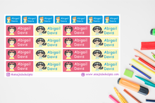 Load image into Gallery viewer, Name Labels - Cute Princesses Set
