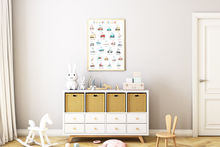 Load image into Gallery viewer, Transport Alphabet Bedroom Print
