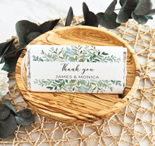 Load image into Gallery viewer, Green Leaves Wedding Chocolate Bars
