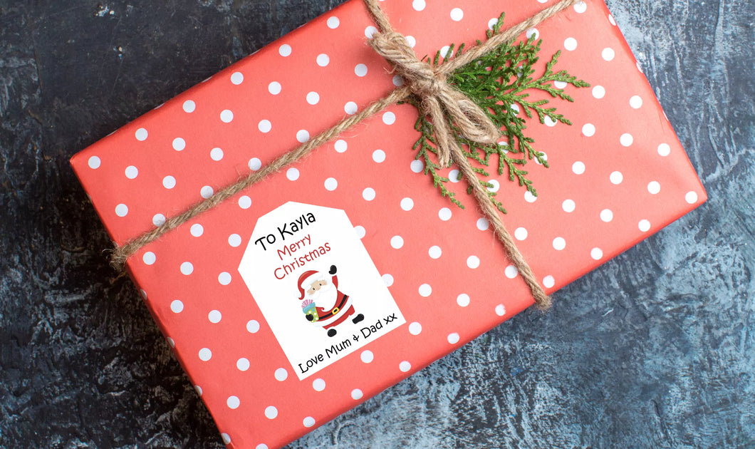 Christmas Gift Stickers - Santa and Rudolf-Christmas Stickers-AnaJosie Designs