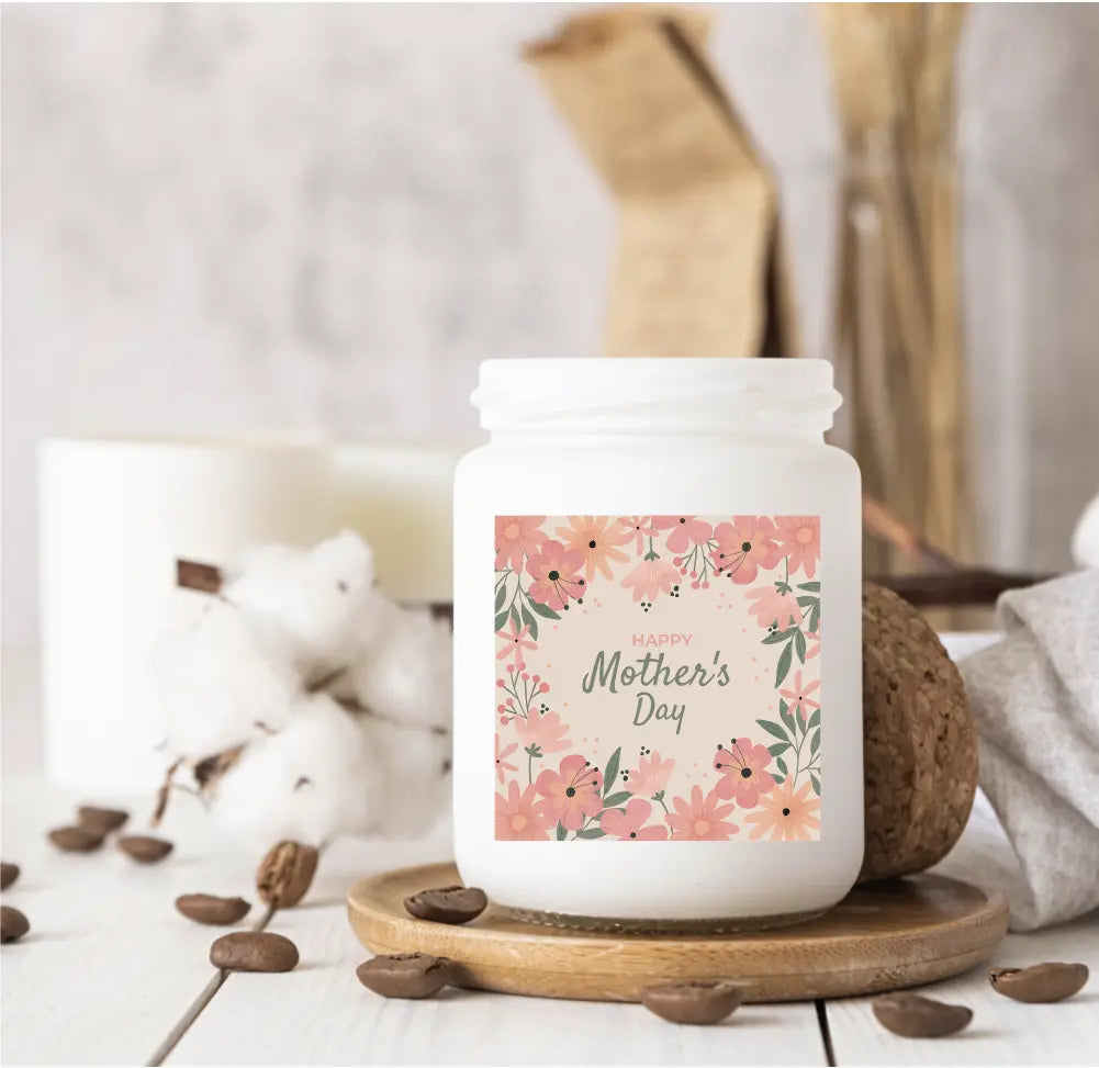 Mother's Day Labels Vinyl Pack - Floral Happy Mother's Day-Pre Made Stickers-AnaJosie Designs
