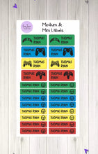 Load image into Gallery viewer, Name Labels - Gamer Kid Set-Name Label Stickers-AnaJosie Designs
