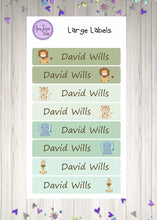 Load image into Gallery viewer, Name Labels - Jungle Animals Set-Name Label Stickers-AnaJosie Designs
