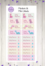 Load image into Gallery viewer, Name Labels - Pastel Dinosaurs Set-Name Label Stickers-AnaJosie Designs
