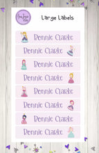 Load image into Gallery viewer, Name Labels - Princesses Set-Name Label Stickers-AnaJosie Designs
