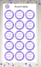 Load image into Gallery viewer, Name Labels - Purple Snowflake Set-Name Label Stickers-AnaJosie Designs
