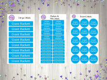 Load image into Gallery viewer, Name Labels - Assorted Colours Value Pack-Name Label Stickers-AnaJosie Designs
