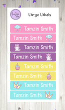 Load image into Gallery viewer, Name Labels - Unicorns and Sweets Set-Name Label Stickers-AnaJosie Designs

