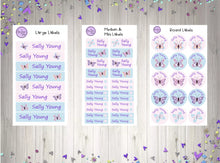 Load image into Gallery viewer, Name Labels - Butterflies Set-Name Label Stickers-AnaJosie Designs
