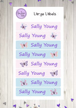 Load image into Gallery viewer, Name Labels - Butterflies Set-Name Label Stickers-AnaJosie Designs
