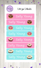 Load image into Gallery viewer, Name Labels - Donuts Set-Name Label Stickers-AnaJosie Designs
