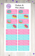 Load image into Gallery viewer, Name Labels - Donuts Set-Name Label Stickers-AnaJosie Designs
